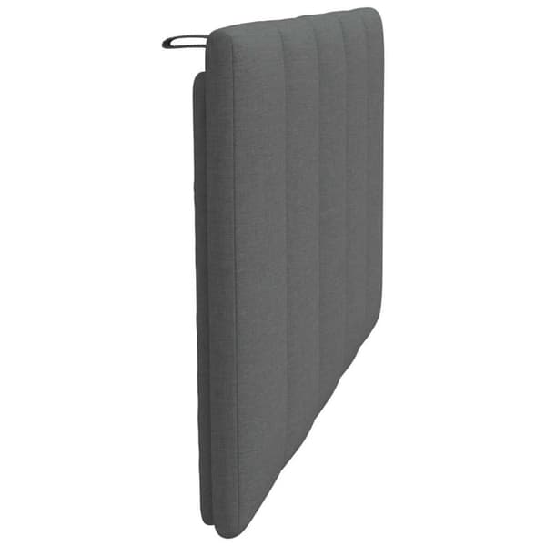 Headboard Cushion "Hanko" Dark Grey 80 cm Fabric
