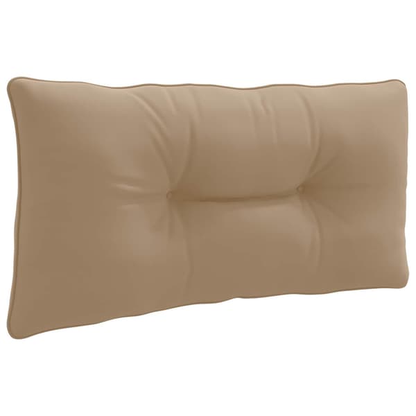 Ryggkudde PUTTEN 100% Polyester Taupe 80 x 40 x 10 cm