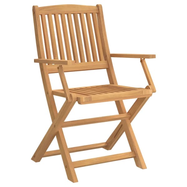 Hopfällbara trädgårdsstolar 4 st 54x61x88 cm massiv akacia