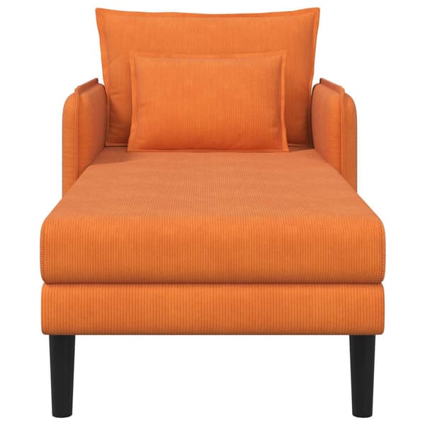 Stor schäslong Orange Mockatyg
