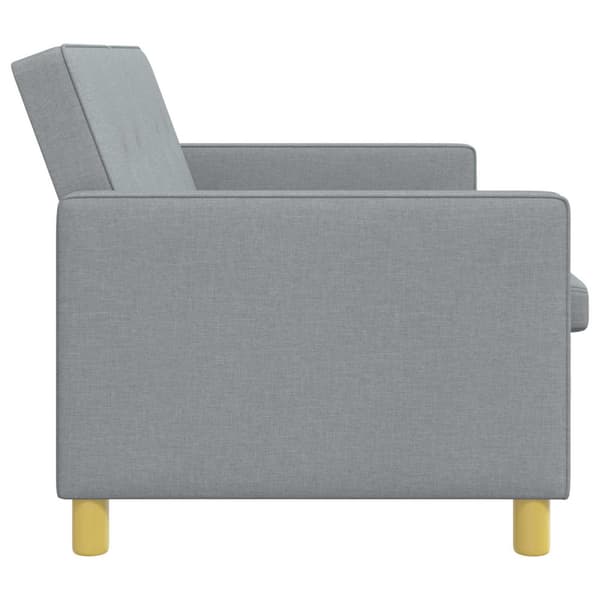 Pull Out Sofa Bed Ljusgrön Tyg