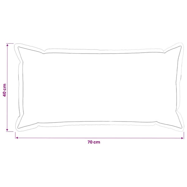 Kuddöverdrag 2 st HOUTEN Blå 40 x 70 cm Sammet