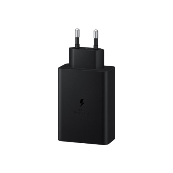 Samsung EP-T6530 strömadapter - 2 x USB-C, USB - 65 Watt Svart