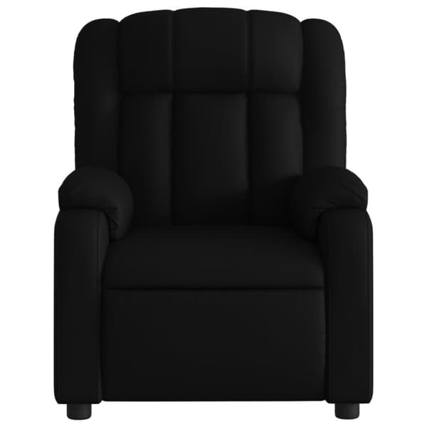 Massagefåtölj svart konstläder
