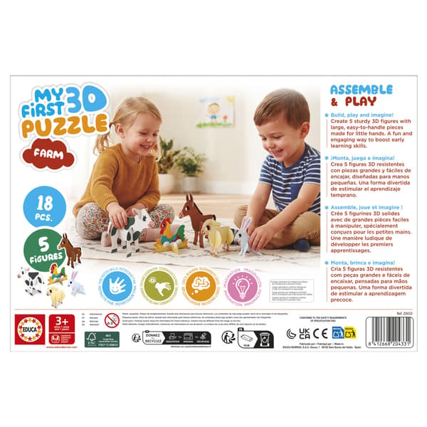 Educa 3D Puzzle Kids Baby Farm