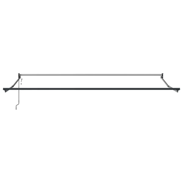 Utfällbar markis Vit 400 × 300 cm Polyester och aluminium