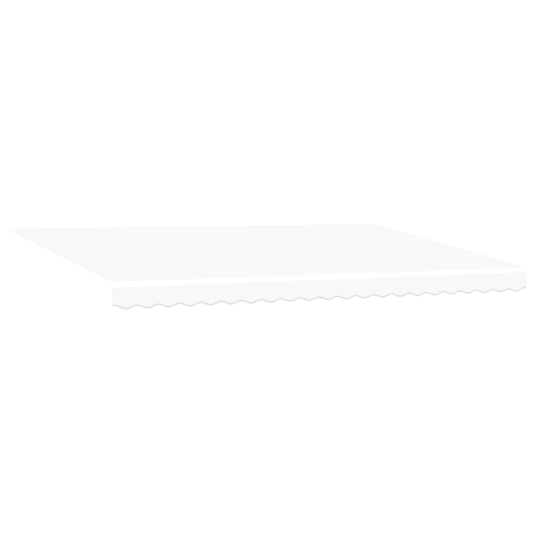 Markis Vit 500 × 300 cm Polyester och metall