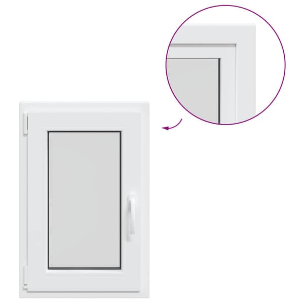 Källarfönster RISOR 40 x 70 cm PVC och glas