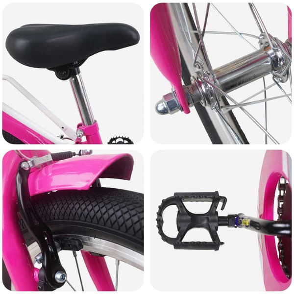 Barncykel 18 Tum för 5-7 år gamla Rosa