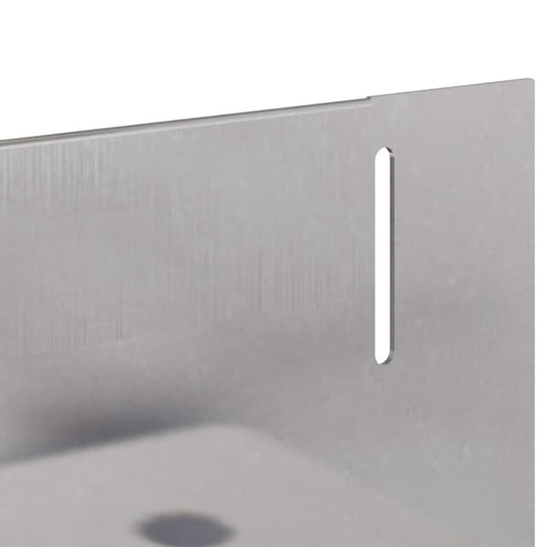 Kant för gräsmatta 50 pcs 102 x 4 x 4 cm Stål Silver