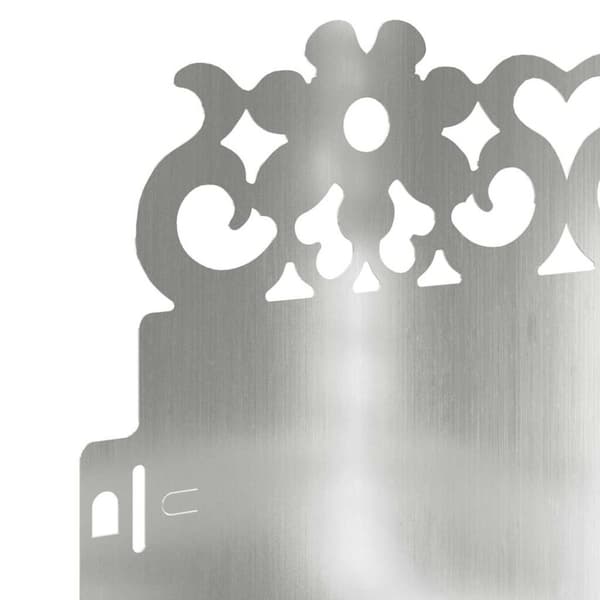 Gräskanter 10 pcs Silver 103 x 0,05 x 22 cm Galvaniserat Stål