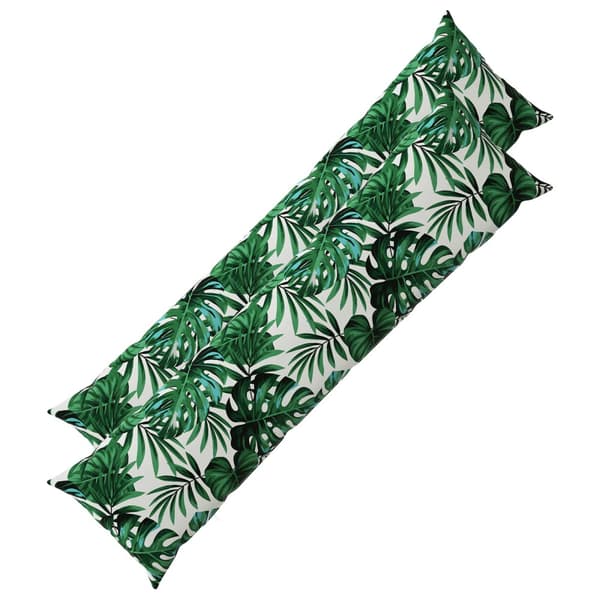 Kudde med kudde HEERLEN 2 st Bladmönster Polyester