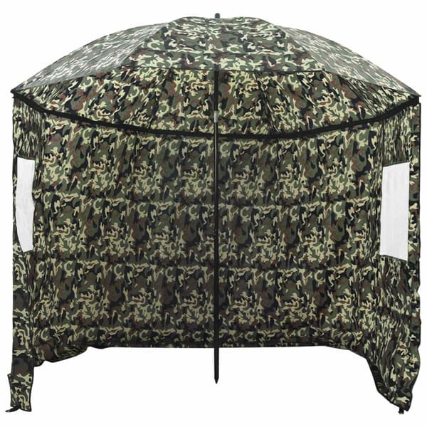 Fiskestångsparaply 228 x 204 cm Oxford Polyester Kamouflage
