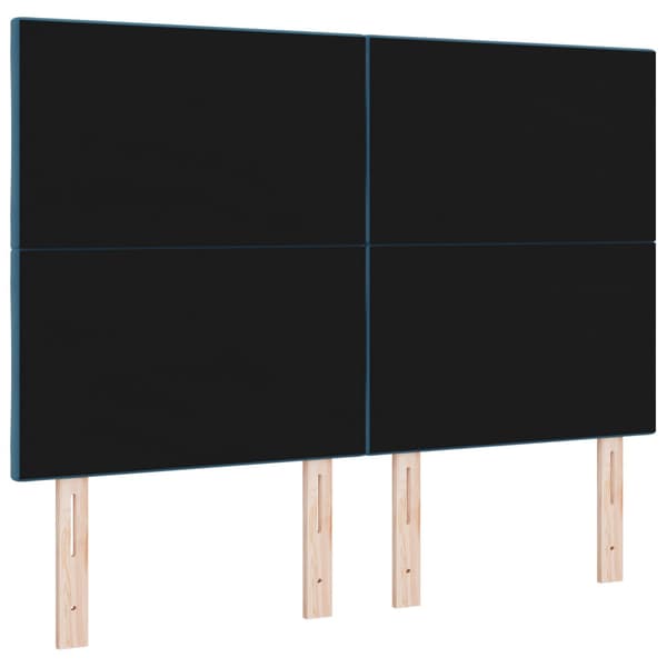 Huvudgavel Mörkblå 160 cm Sammet