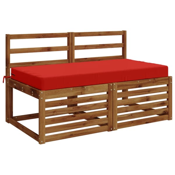 Sittkudde SOEST 100% Polyester Röd 120 x 60 x 10 cm