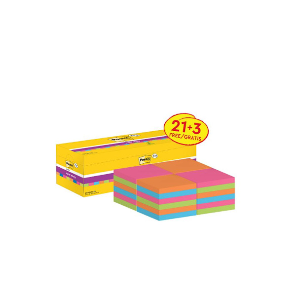 Notes POST-IT SS Värdepack 76x76mm 24/fp