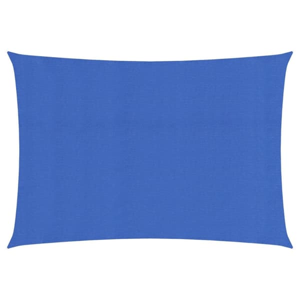 Solsegel 160 g/m² rektangulär blå 3,5x5 m HDPE