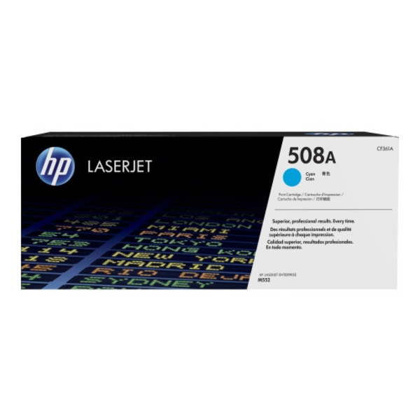 HP 508A - cyan - original - LaserJet - tonerkassett (CF361A)