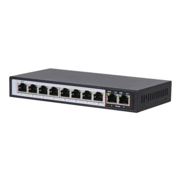 Extralink PERSES - switch - 10 portar - ohanterad Svart