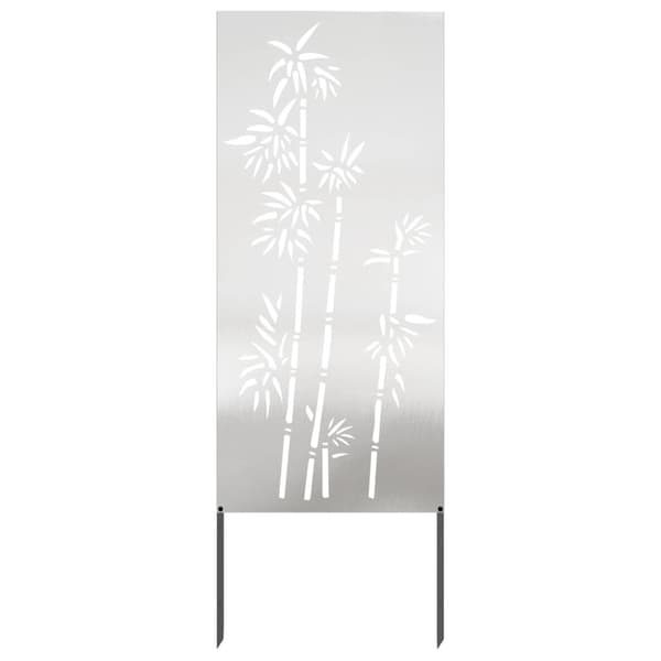 Trädgårds integritetsskärm Silver 50 x 140 cm Rostfritt stål