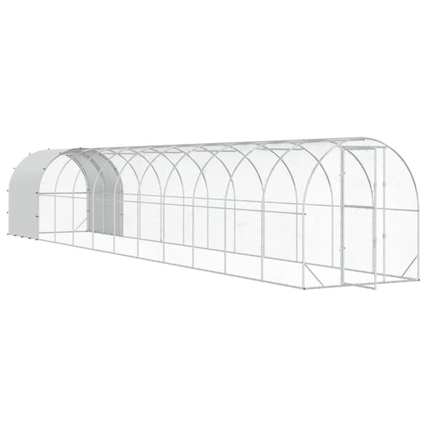 Hönsgård Silver 1200 x 200 x 200 cm Galvaniserat stål
