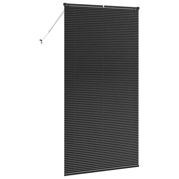 Persienn Svart 220 x 120 cm 25 mm Aluminium