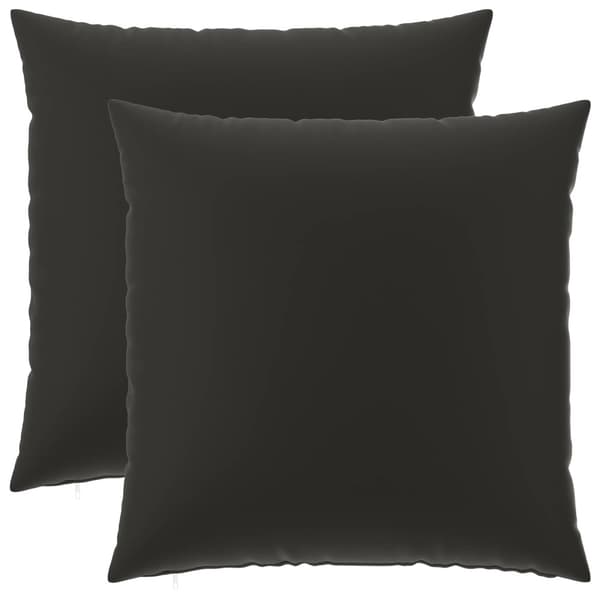 Kudde med kudde HEERLEN 2 st Svart Polyester