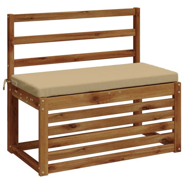 Bänk kudde SOEST 100% Polyester Beige 60 x 40 x 5 cm