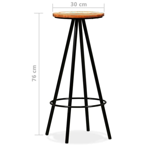 Barmöbler 9 delar massivt återvunnet trä