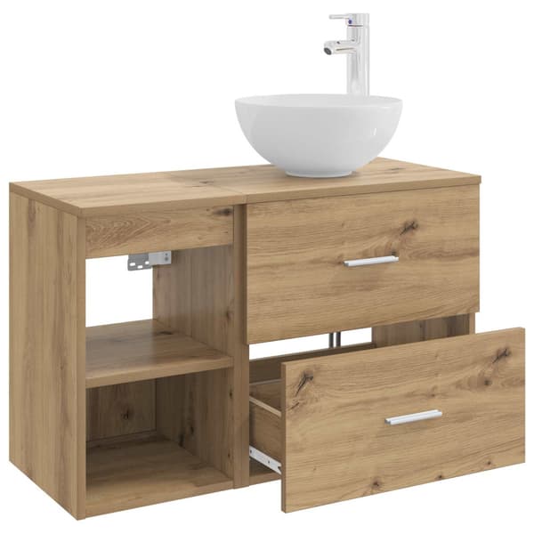 Badrumsmöbelset 2 pcs Artisan-ek Konstruerat trä