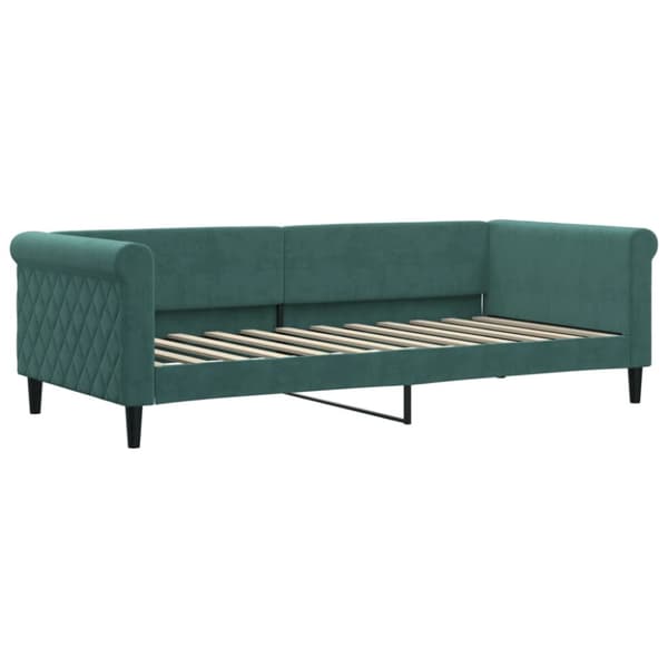 Dagbädd mörkgrön 90x200 cm sammet
