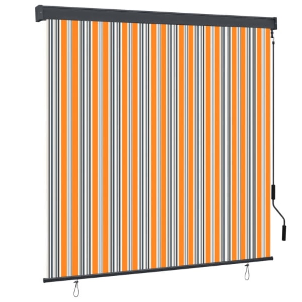 Rullgardin utomhus 160x250 cm gul och blå