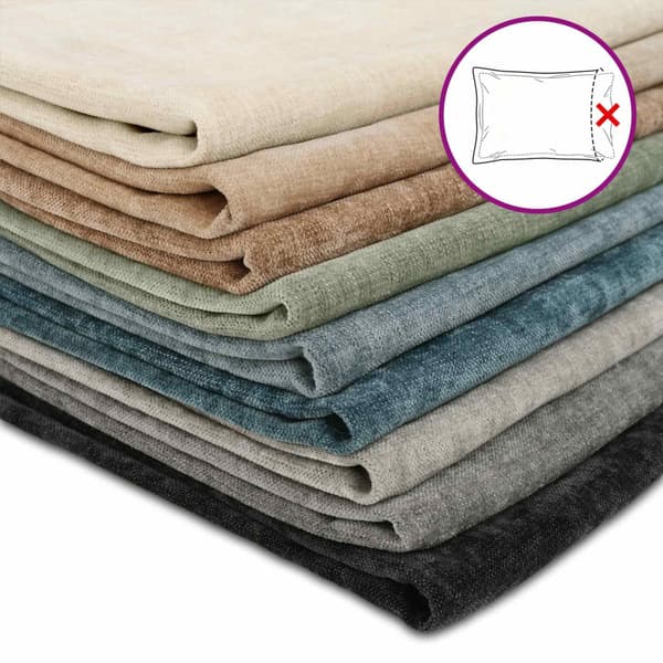 Kuddöverdrag 2 st HEERLEN Gräddvit 40 x 145 cm Chenilletyg
