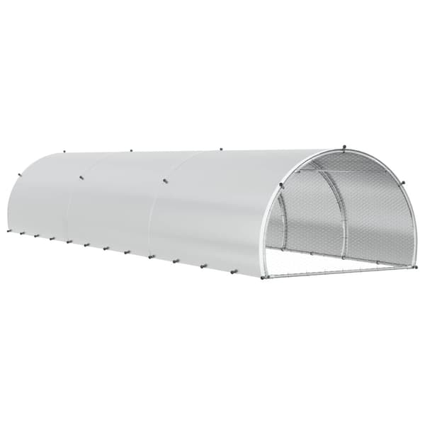 Hönsgård Silver 600 x 150 x 100 cm Galvaniserat stål