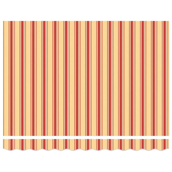 Markis tyg Gul och Orange 300 x 250 cm Polyester