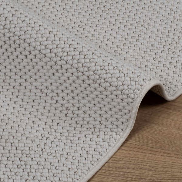 Områdesmattor Rektangulär LUGO Kräm 170 x 120 cm Polyester
