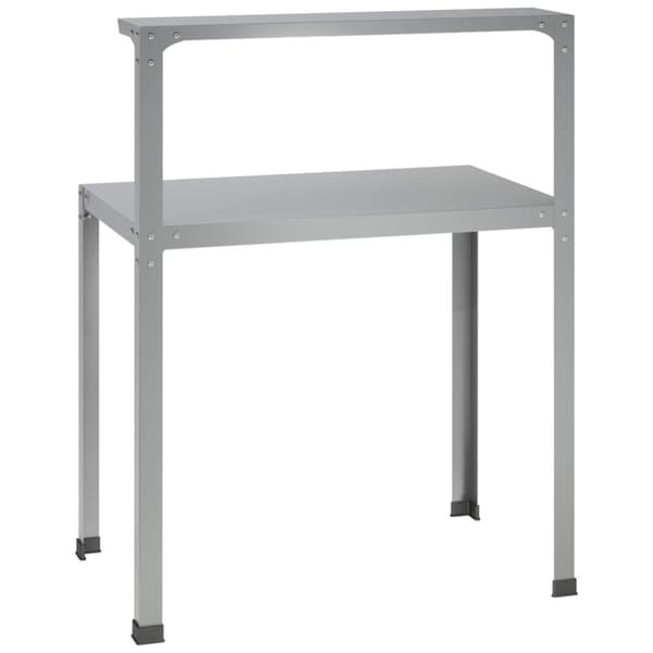 Planteringsbord 60 x 50 x 104 cm Galvaniserat stål Silver