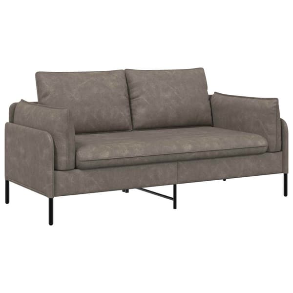 2-sits soffa Grå 188 x 81 x 89 cm Konstläder