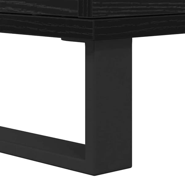 Sideboard 3 pcs Svart Ek 60 x 35 x 70 cm
