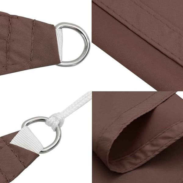 Solskydd brun 2x2x2 m 100% polyester Oxford