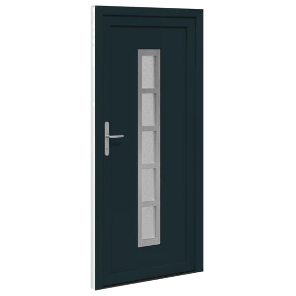 Framdörr Antracit 98 x 200 cm PVC