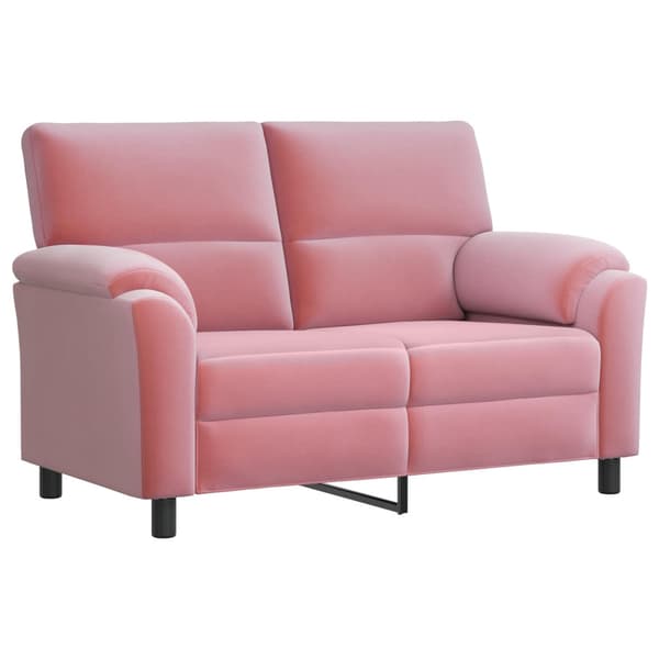 Soffset 3 st Rosa Sammet