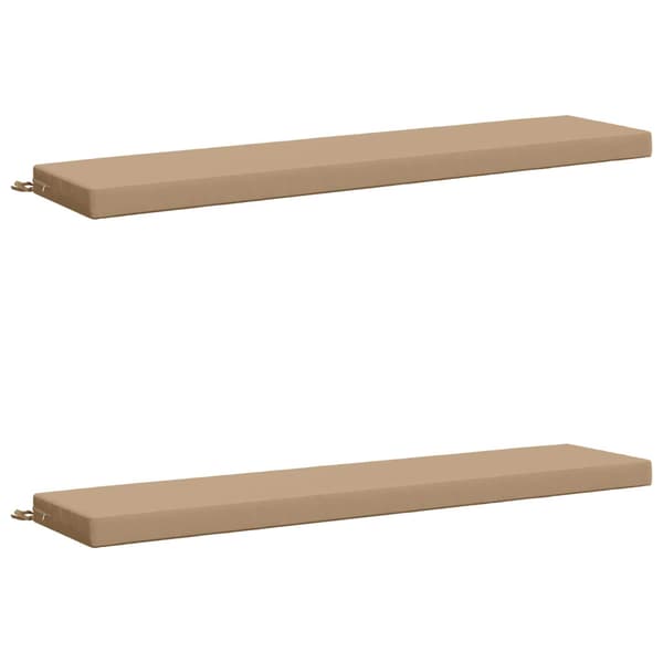 2-delade Bänk Kuddar SOEST 2 st 100% Polyester Sand