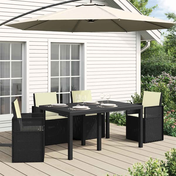 Sitt- och Ryggkuddar 4 pcs Gräddvit 47 x 45 x 2 cm Polyester