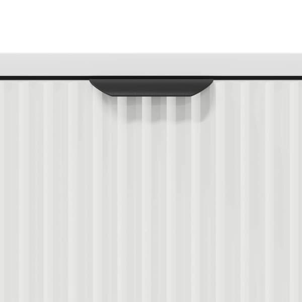 Sideboard med låda Vit 79,5 x 33 x 82 cm Konstruerat trä