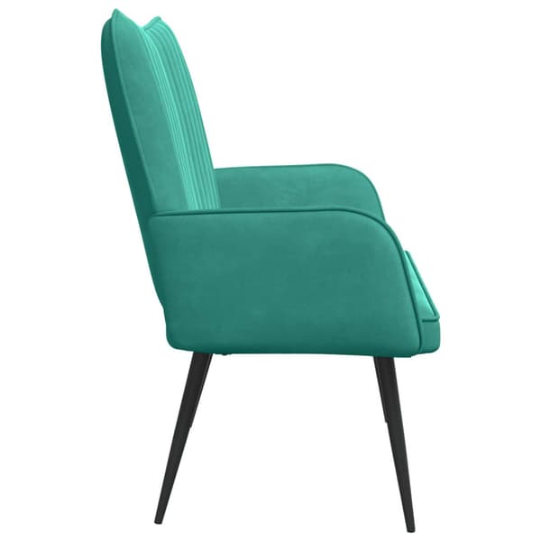 Tvåsitssoffa Turkos 115 x 61 x 87 cm Sammet
