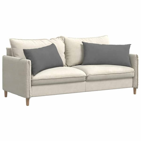 Sofakuddar 2 pcs Mörkgrå 80 x 40 cm tyg
