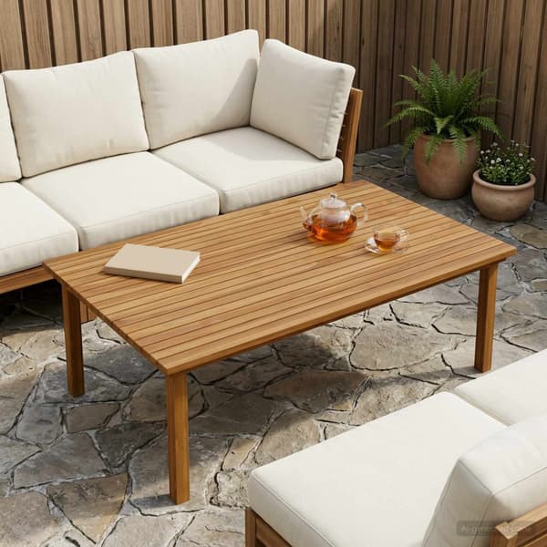 Bordsskiva 120 x 70 x 3,5 cm Rektangulär Massivt teakträ