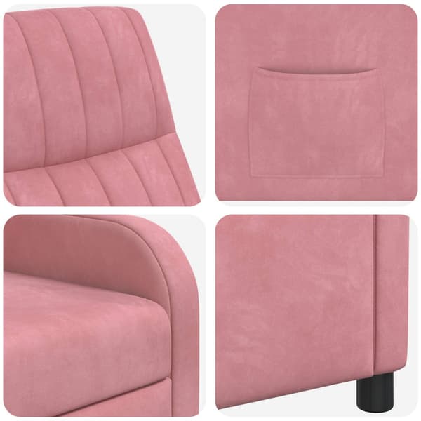 Recliner Rosa Sammet (V)
