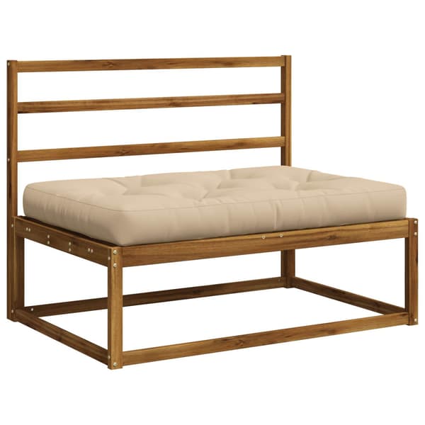 Pallkudd VIANEN 100% Polyester Gräddvit 120 x 80 x 12 cm